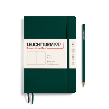 LEUCHTTURM 1917 Carnet de notes Couverture souple Forest Green, Medium (A5), 123 p., blanc
