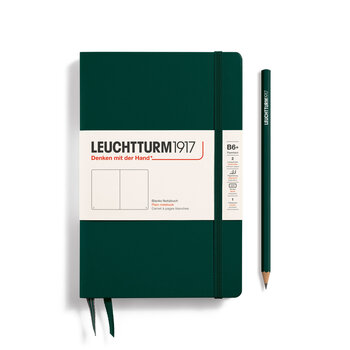 LEUCHTTURM 1917 Carnet de notes Couverture rigide Forest Green, Paperback (B6+), 219 p., blanc
