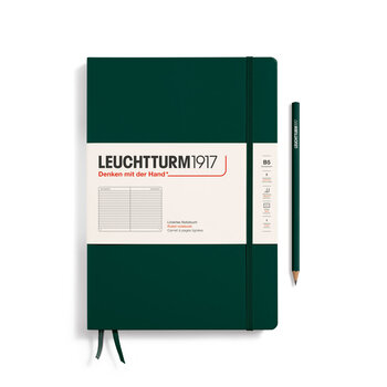 LEUCHTTURM 1917 Carnet de notes Couverture rigide Forest Green, Composition (B5), 219 p., ligné