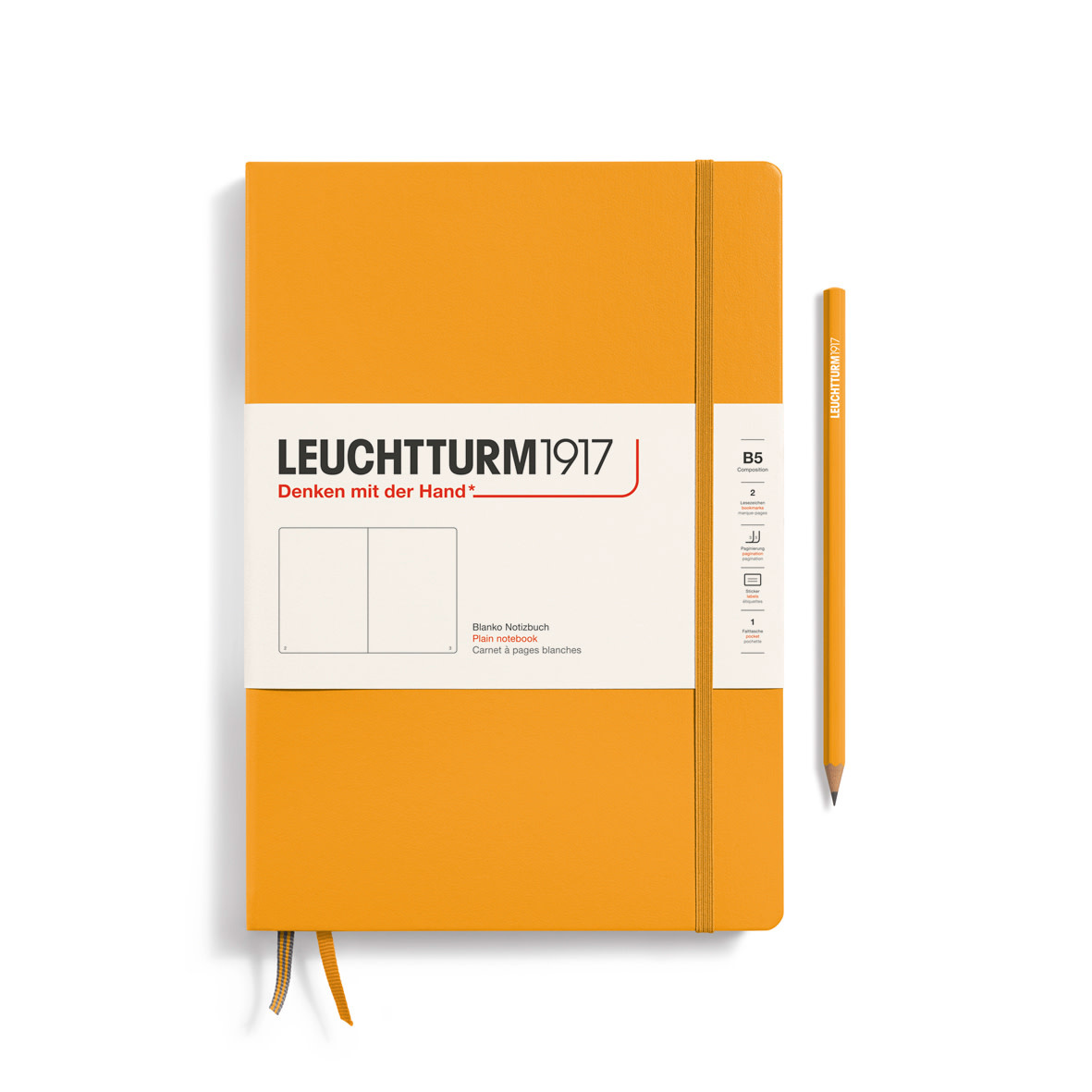 LEUCHTTURM 1917 Carnet de notes Couverture rigide Rising Sun, Composition (B5), 219 p., blanc