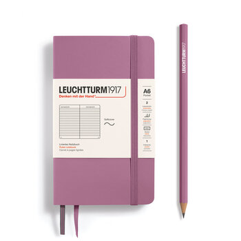 LEUCHTTURM 1917 Carnet de notes Couverture souple Dusty Rose, Pocket (A6), 123 p., ligné