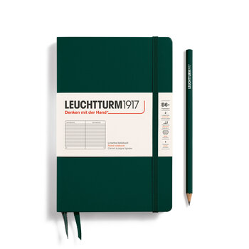 LEUCHTTURM 1917 Carnet de notes Couverture rigide  Forest Green, Paperback (B6+), 219 p., ligné