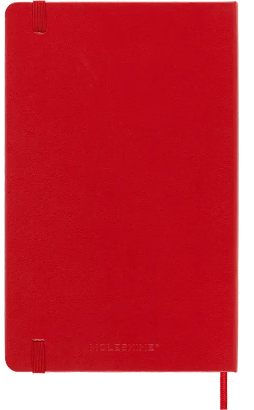 MOLESKINE Carnet Classique Grand Format Ligné Rouge Ecarlate Couverture Souple