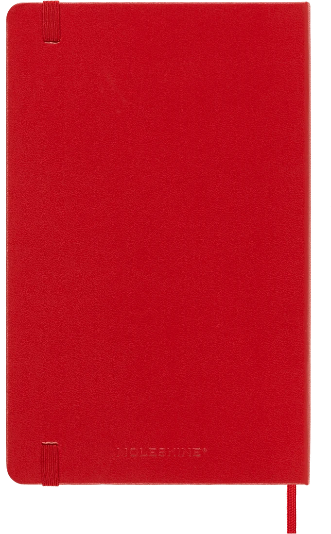 MOLESKINE Carnet Classique Grand Format Ligné Rouge Ecarlate Couverture Souple