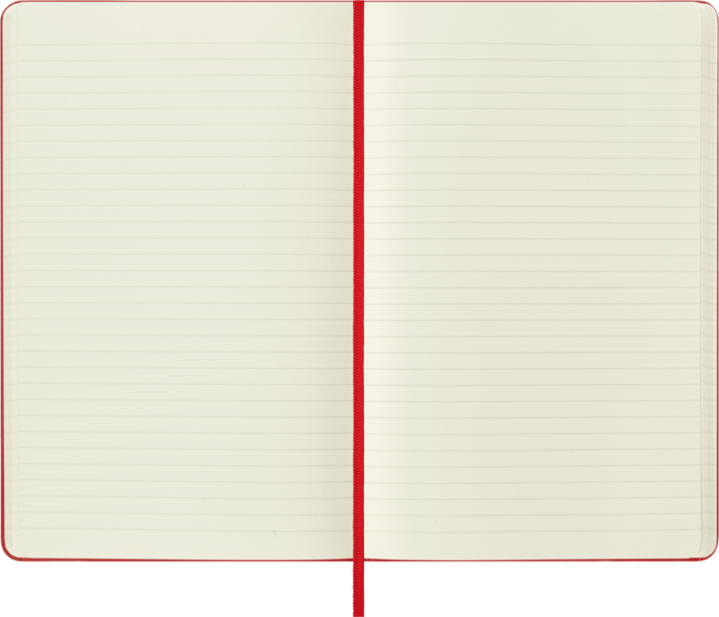 MOLESKINE Carnet Classique Grand Format Ligné Rouge Ecarlate Couverture Souple