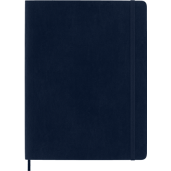 MOLESKINE Carnet Classique Très Grand Format Ligné Bleu Saphir Couverture Souple
