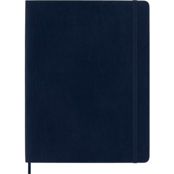 MOLESKINE Carnet Classique Très Grand Format Ligné Bleu Saphir Couverture Souple