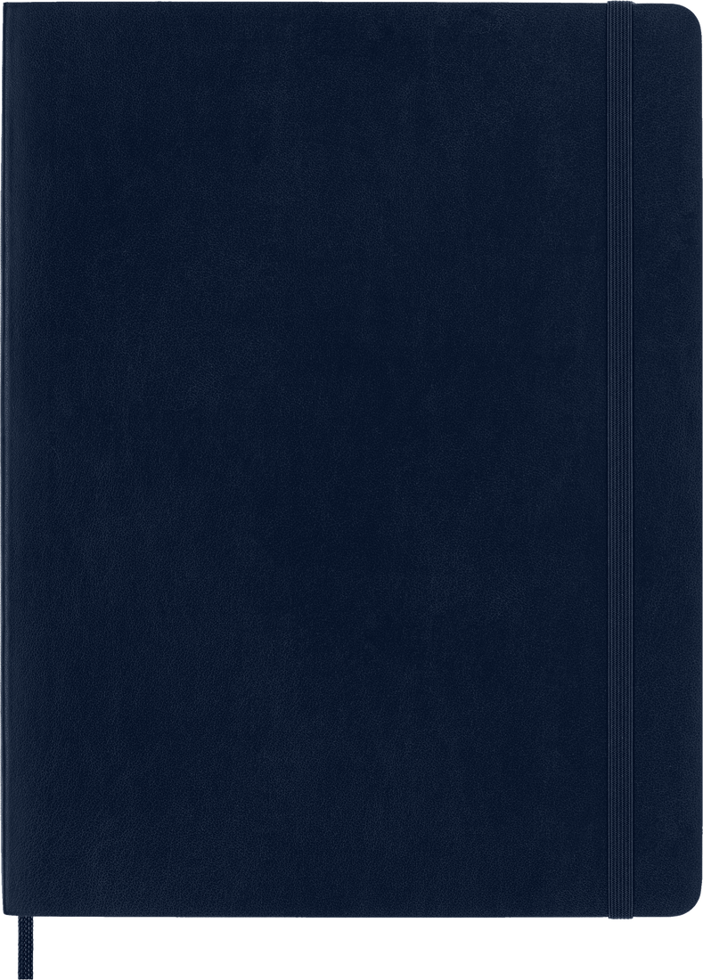 MOLESKINE Carnet Classique Très Grand Format Ligné Bleu Saphir Couverture Souple