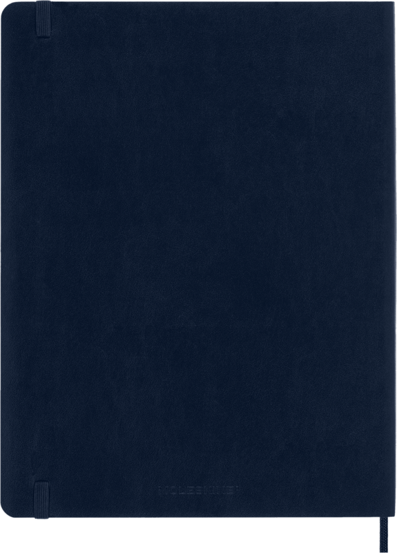 MOLESKINE Carnet Classique Très Grand Format Ligné Bleu Saphir Couverture Souple