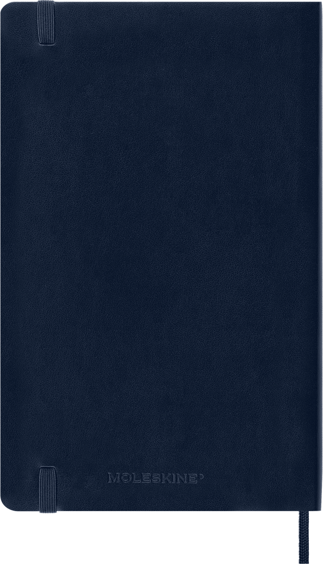 MOLESKINE Carnet Classique Grand Format Ligné Bleu Saphir Couverture Souple