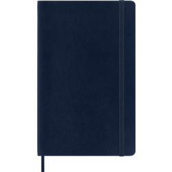 MOLESKINE Carnet Classique Grand Format Ligné Bleu Saphir Couverture Souple