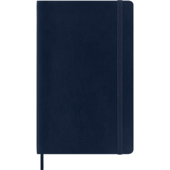 MOLESKINE Carnet Classique Grand Format Ligné Bleu Saphir Couverture Souple