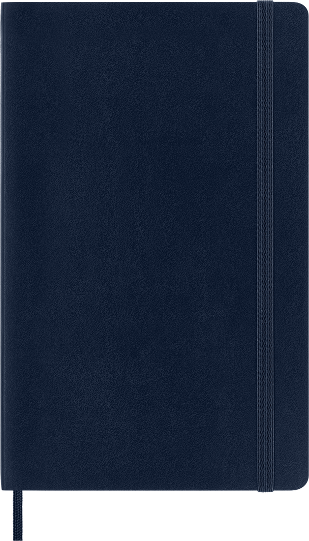 MOLESKINE Carnet Classique Grand Format Ligné Bleu Saphir Couverture Souple