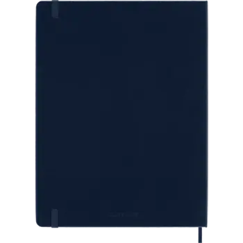 MOLESKINE Carnet Classique, Très Grand Format, Ligné, Bleu Saphir, Couverture Rigide