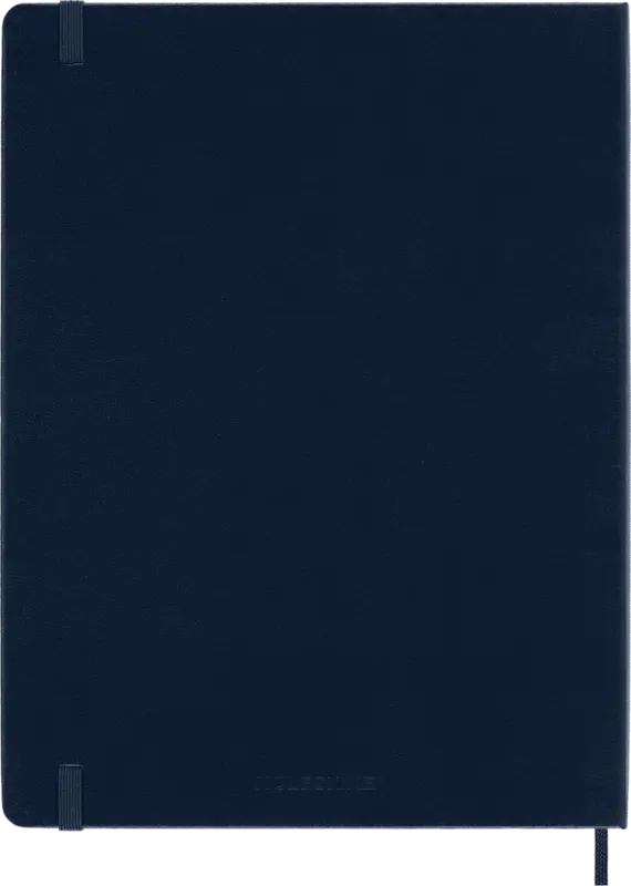 MOLESKINE Carnet Classique, Très Grand Format, Ligné, Bleu Saphir, Couverture Rigide