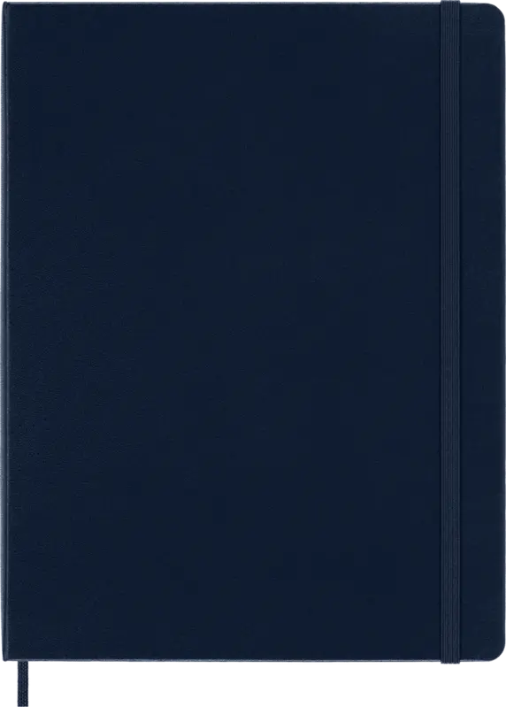 MOLESKINE Carnet Classique, Très Grand Format, Ligné, Bleu Saphir, Couverture Rigide