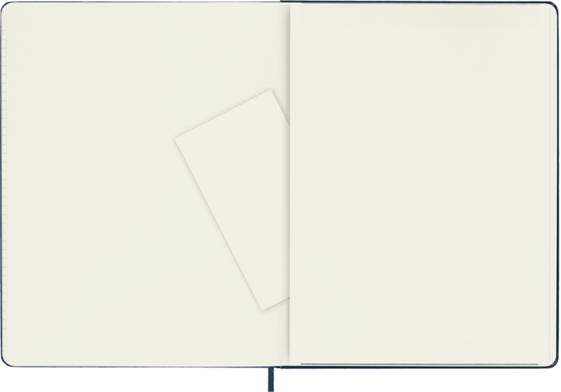 MOLESKINE Carnet Classique, Très Grand Format, Ligné, Bleu Saphir, Couverture Rigide