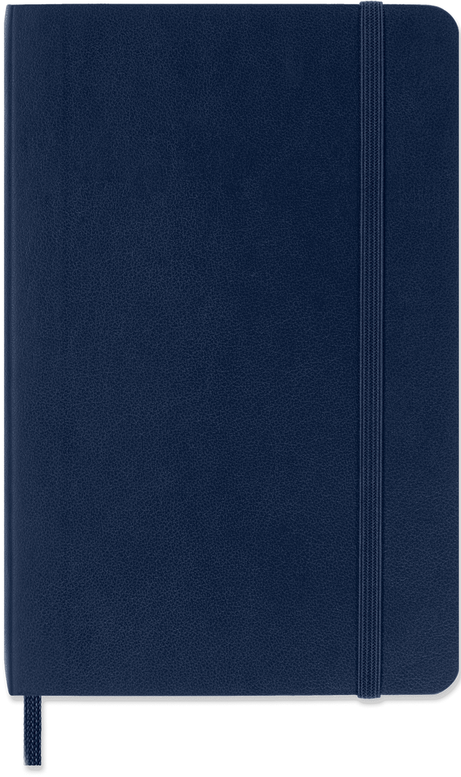 MOLESKINE Carnet Classique Format De Poche À Pages Blanches Bleu Saphir Couverture Souple