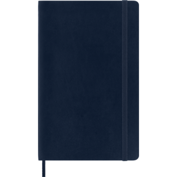 MOLESKINE Carnet Classique Grand Format À Pages Blanches Bleu Saphir Couverture Souple