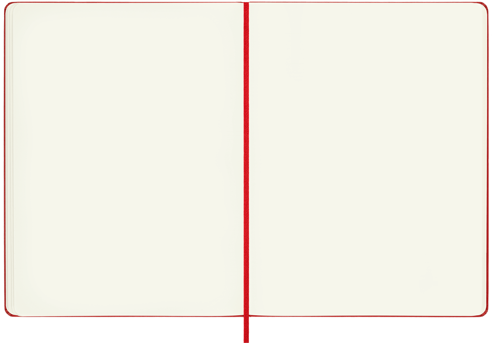 MOLESKINE Carnet Classique Très Grand Format, À Pages Blanches,Rouge Écarlat, Couverture Rigide