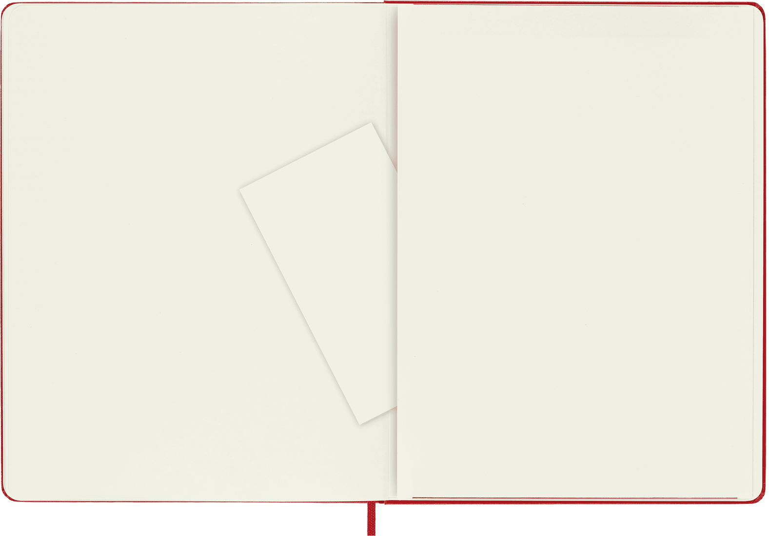 MOLESKINE Carnet Classique Très Grand Format, À Pages Blanches,Rouge Écarlat, Couverture Rigide
