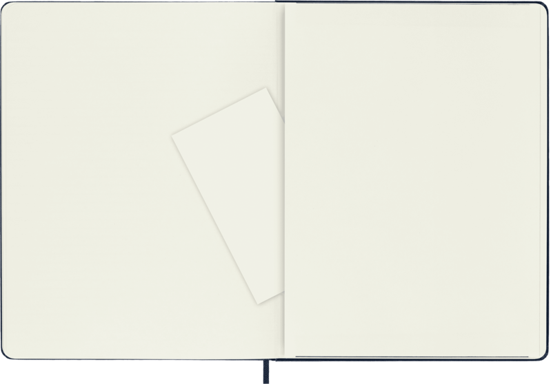 MOLESKINE Carnet Classique Très Grand Format, À Pages Blanches, Bleu Saphir, Couverture Rigide