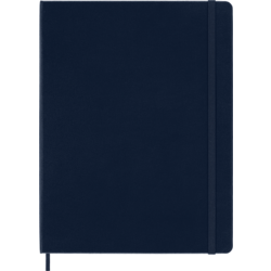 MOLESKINE Carnet Classique Très Grand Format, À Pages Blanches, Bleu Saphir, Couverture Rigide