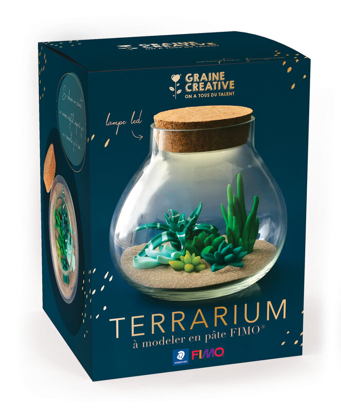 GRAINE CREATIVE Kit Fimo Terrarium