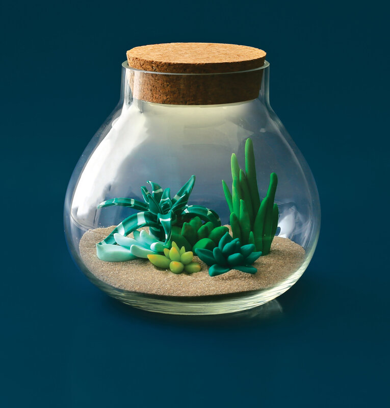GRAINE CREATIVE Kit Fimo Terrarium