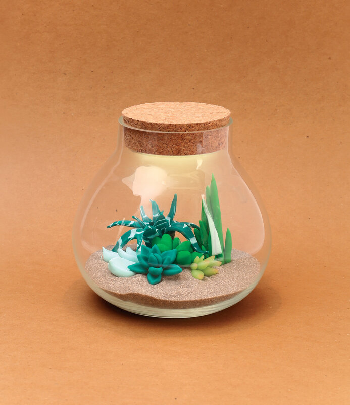 GRAINE CREATIVE Kit Fimo Terrarium