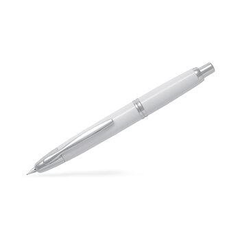 PILOT Capless Stylo Plume rétractable Finitions Rhodiées - Blanc - Plume Moyenne - En Coffret