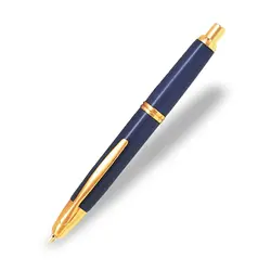PILOT Capless Doré - Bleu - Plume Moyenne - En Coffret