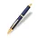 PILOT Capless Stylo plume rétractable Finitions Dorées - Bleu - Plume Moyenne - En Coffret