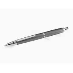 PILOT Capless Stylo Plume rétractable Decimo - Gris - Plume Moyenne - En Coffret