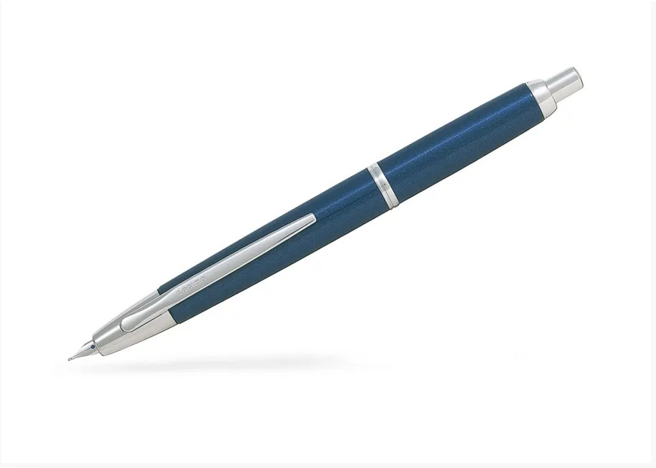 PILOT Capless Stylo Plume rétractable Decimo - Bleu Foncé - Plume Moyenne - En Coffret