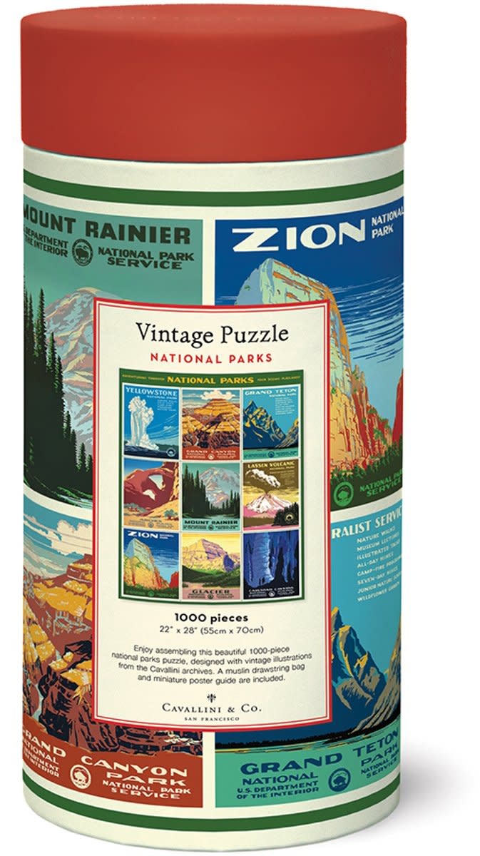 CAVALLINI & Co. Puzzle 1000 pièces National Parks Posters 55x70cm