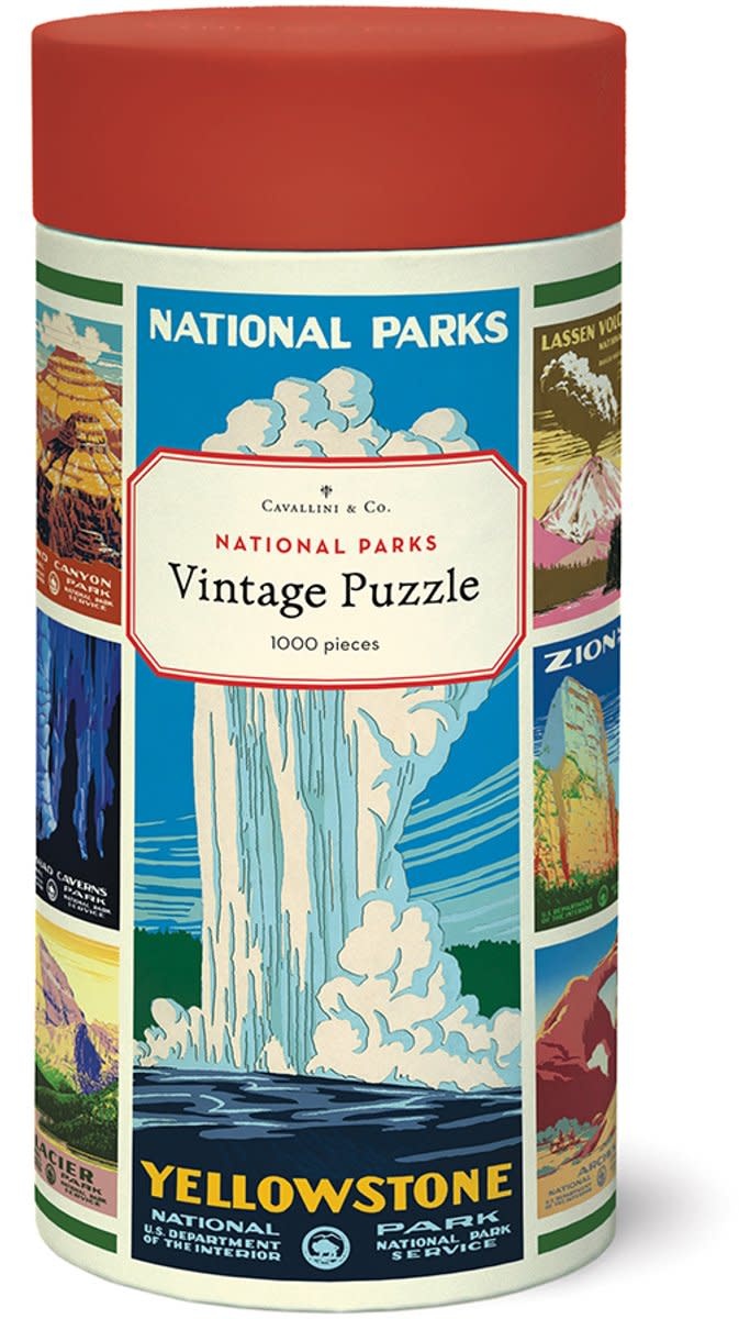 CAVALLINI & Co. Puzzle 1000 pièces National Parks Posters 55x70cm