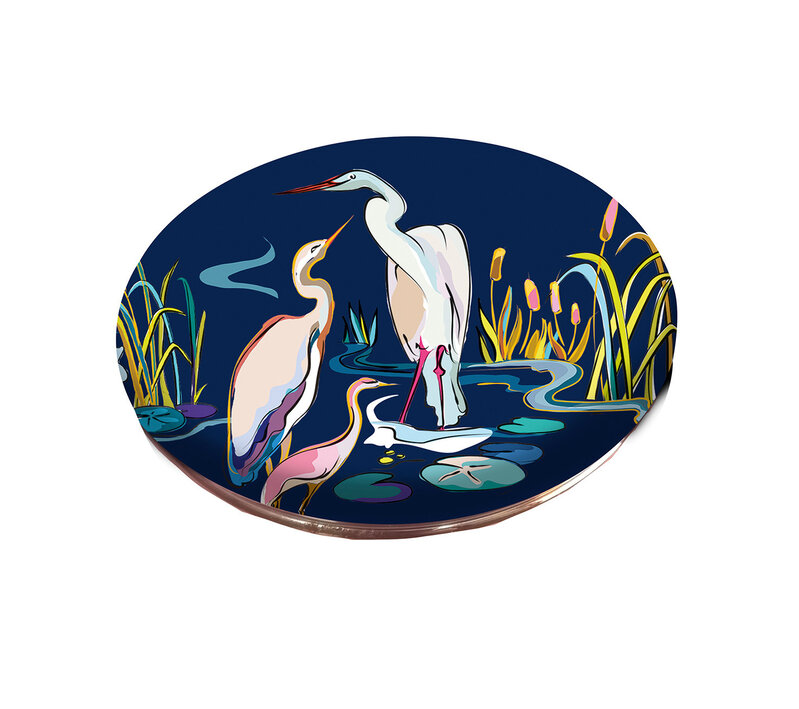 EDITIONS DU DESASTRE TURNOWSKY- miroir  - Insignia Herons Ø8cm