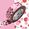 OZ MT 1P Motif pois rose & rouge / scattered dot 1,5cm x7m