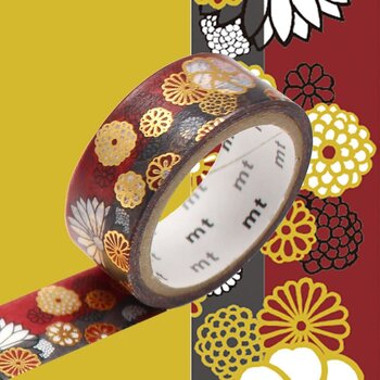 OZ MT SOUSOU fleurs tradi dorure / kinrandonsu 1,5cmx7m