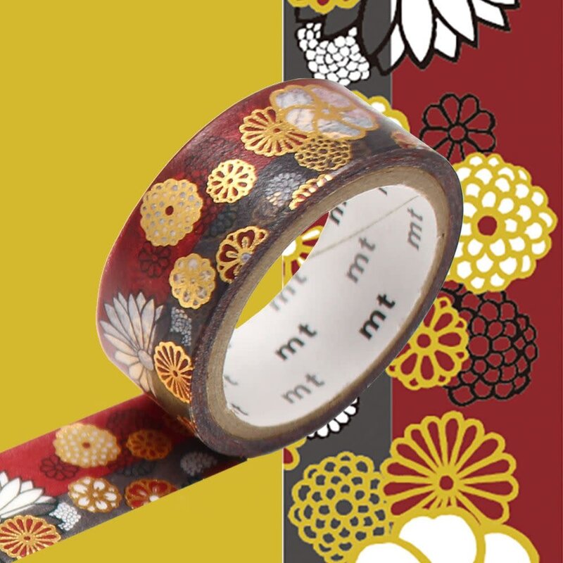 OZ MT SOUSOU fleurs tradi dorure / kinrandonsu 1,5cmx7m