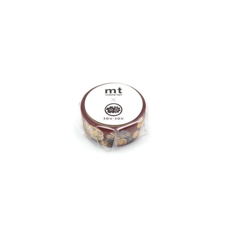 OZ MT SOUSOU fleurs tradi dorure / kinrandonsu 1,5cmx7m