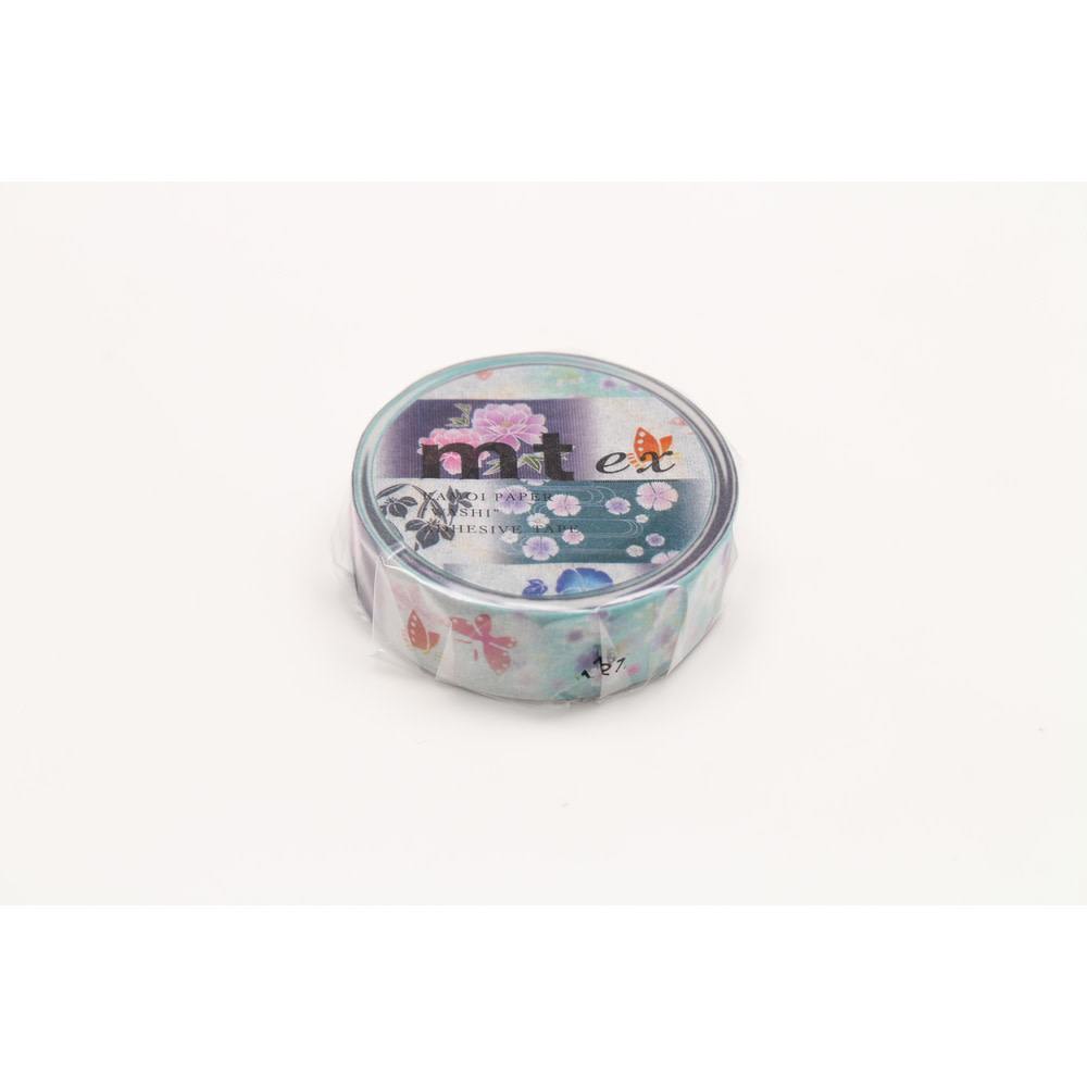 OZ MT EX Motif kimono papillons & fleurs / yukata 1,5cm x7m