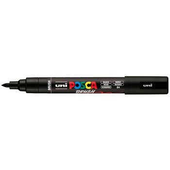 POSCA Marqueur Pointe Moyenne Brush PC5BR Noir