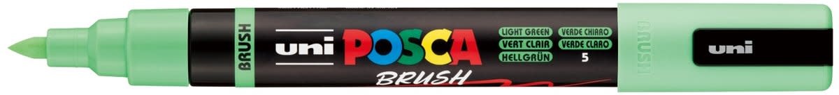 POSCA Marqueur Pointe Moyenne Brush PC5BR Vert Clair