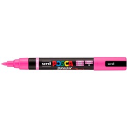 POSCA Marqueur Pointe Moyenne Brush PC5BR Rose