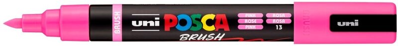 POSCA Marqueur Posca Pointe Moyenne Brush PC5BR Rose