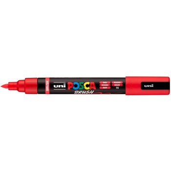 POSCA Marqueur Pointe Moyenne Brush PC5BR Rouge