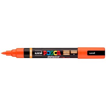 POSCA Marqueur Pointe Moyenne Brush PC5BR Orange Foncé