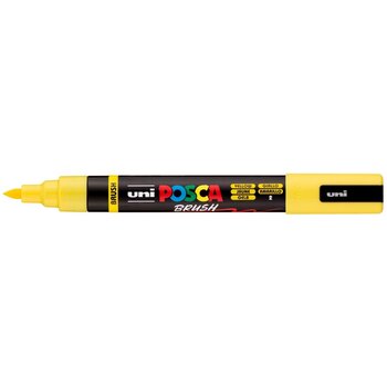 POSCA Marqueur Pointe Moyenne Brush PC5BR Jaune